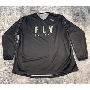 Fly Racing Men 3XL Long Sleeve Shirt Black Motocore Streetwear Graphic Sleeve